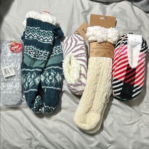Vera Bradley and Others Cozy Slipper Socks - Multicolor